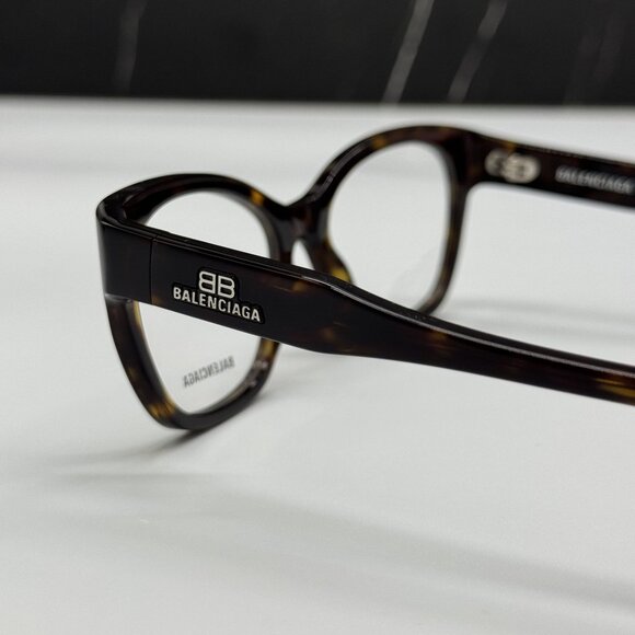NEW BALENCIAGA BB0213O 002 CAT EYE HAVANA WOMEN EYEGLASSES BALENCIAGA - Picture 5 of 9